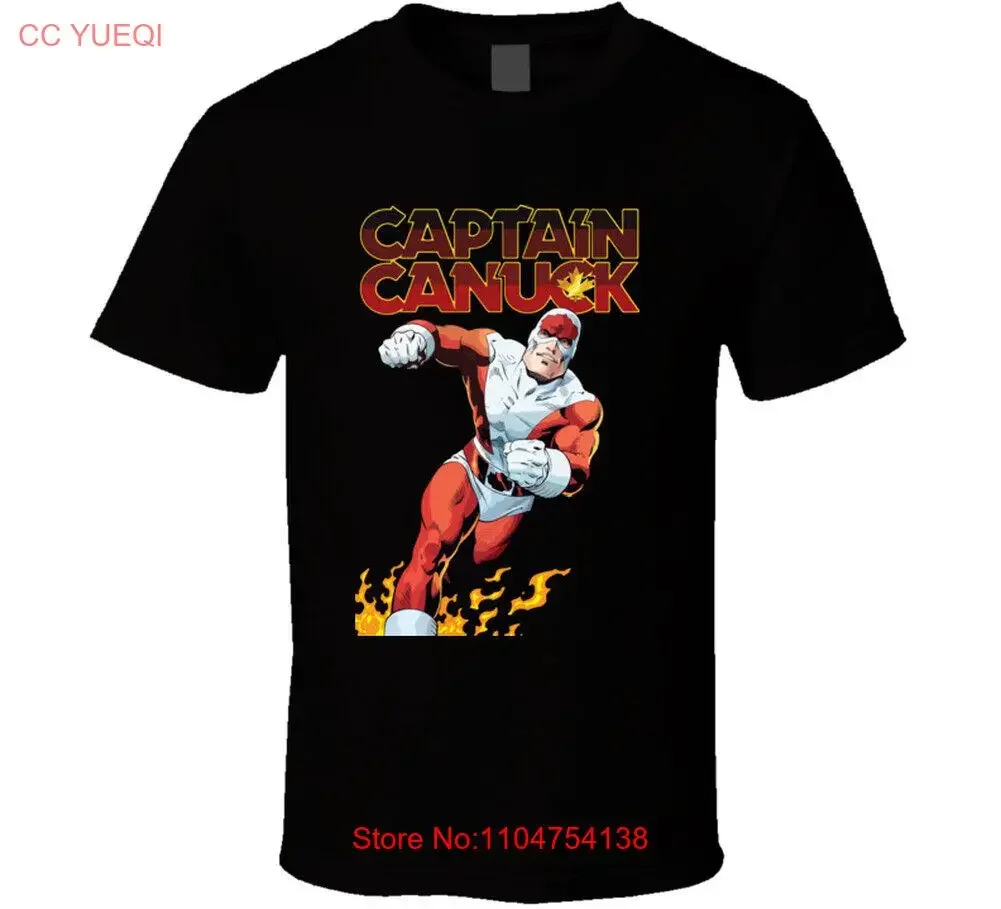 Captain Canuck Kanada Amerika Maple Leaf T-Shirt Vintage Washed Graphic Lässig gestreckt Vielseitig Stilvolle Mode