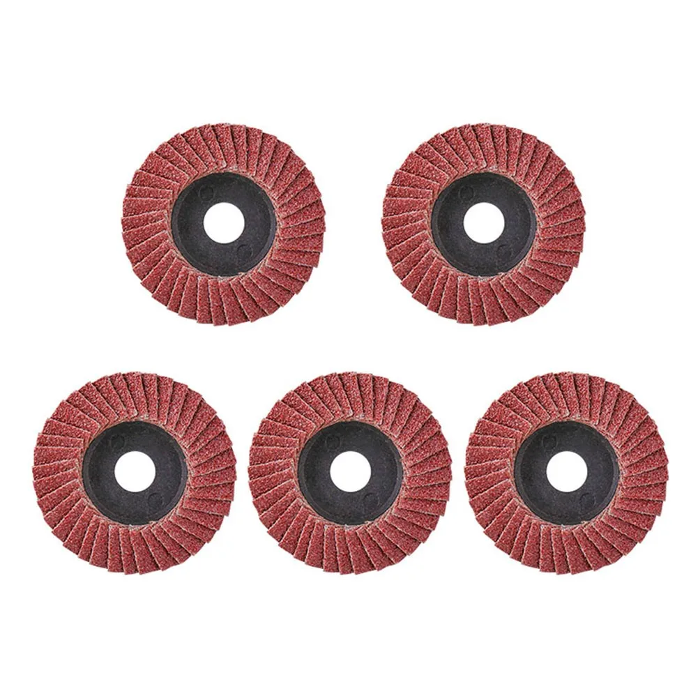 5pcs Flat Flap Discs 50/75mm 3 Inch Sanding Discs 80 Grit Grinding Wheels Blades Wood Cutting For Angle Grinder