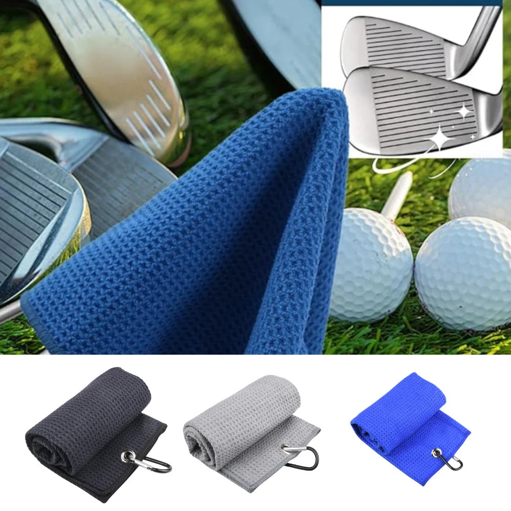 40x60 سنتيمتر منشفة الغولف مسح نادي حقيبة تنظيف الملابس الهراء نمط جولف خرقة مع كليب ماصة التجفيف السريع منشفة رياضية في الهواء الطلق #1
