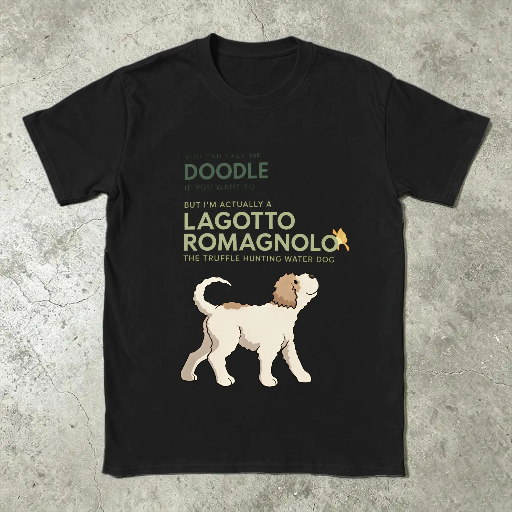 Lagotto Romagnolo Purebred Dog. NOT A Doodle Men T Shirts  Leisure Tee Shirt Short Sleeve O Neck T-Shirts Cotton Plus Size Tops