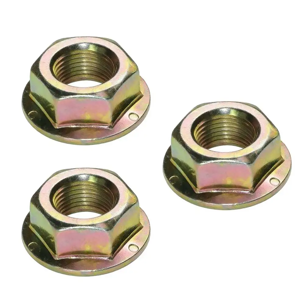 Spindle Blade Nuts with Hex Flange 1.083in for CADET RZT50 RZT54 600 800 Series Lawn Tractor Galvanized Carbon Steel