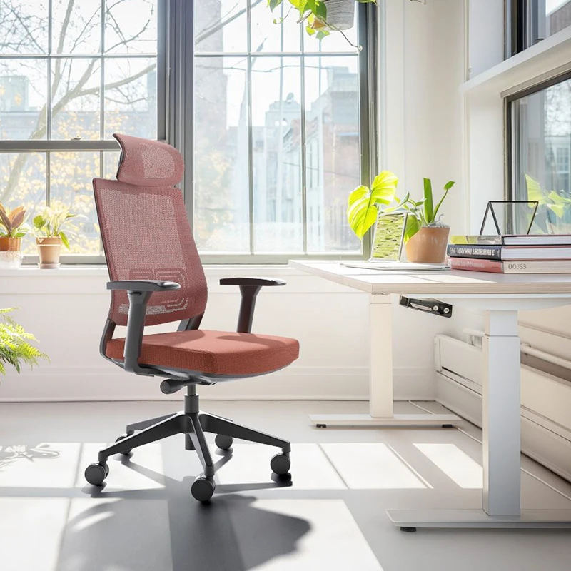 

Custom pink Mesh Fabric Office Chair Ergonomic Teachers Study Swivel Reclining Executive Office Chair Silla De Oficina