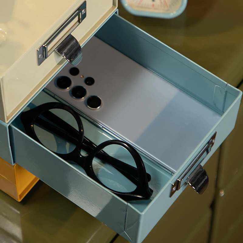 Desktop storage box Storage Cosmetics Stationery Sundries Desk  box Stackable