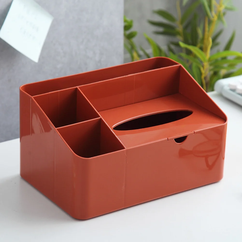 

Red Tissue Box Holder Paper Storage Container for Home Office Car Desktop Napkin Box Stylish Practical Decorative
