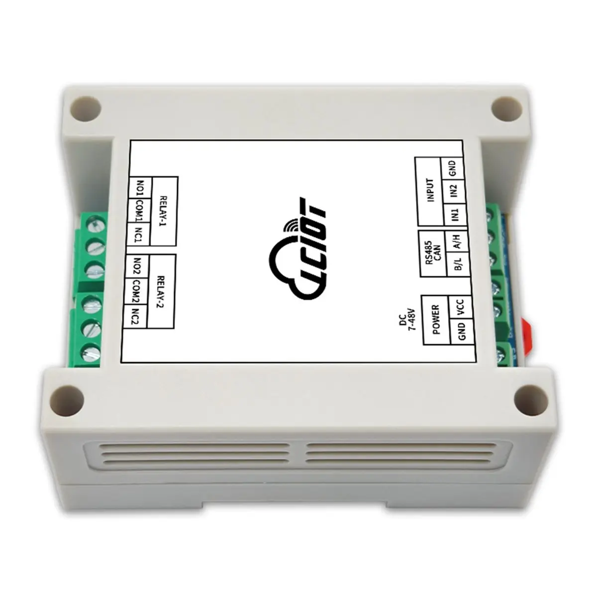 DTC5 RS485/CAN 2-CH Relay Module Supports Modbus RTU Protocol 2-in 2-Out DC7-48V
