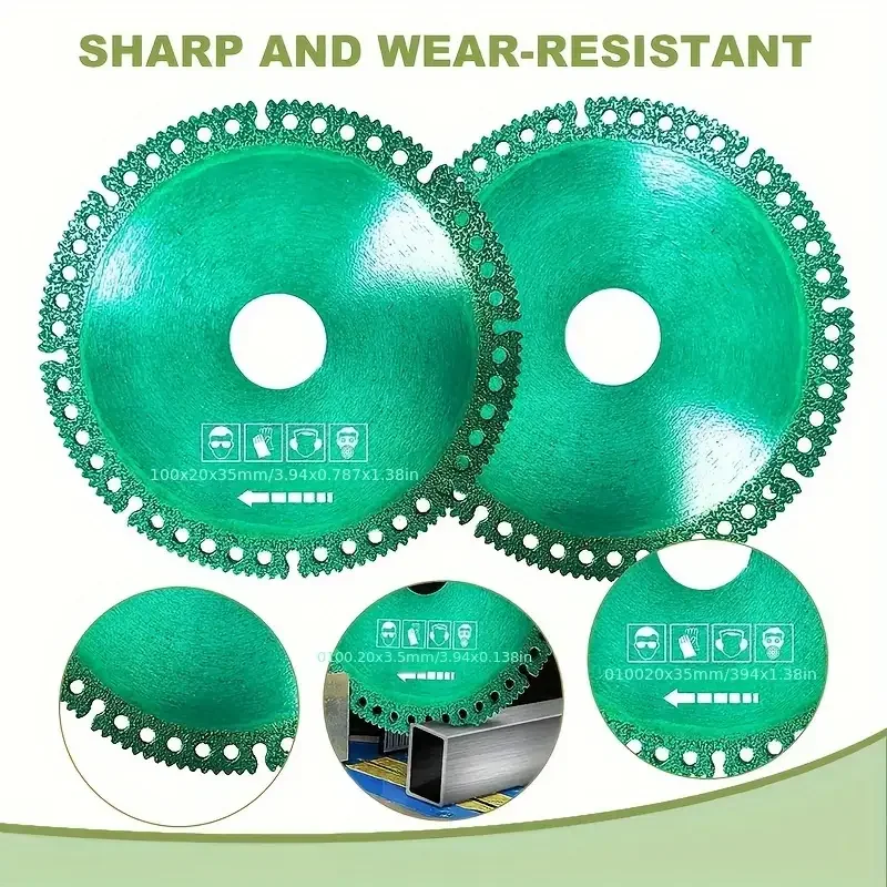 

5/3/1 шт. многофункциональное блочное пильное полотно для резки камня, алюминия и метал, 4-дюймовый набор алмазных паяных пильных полотен