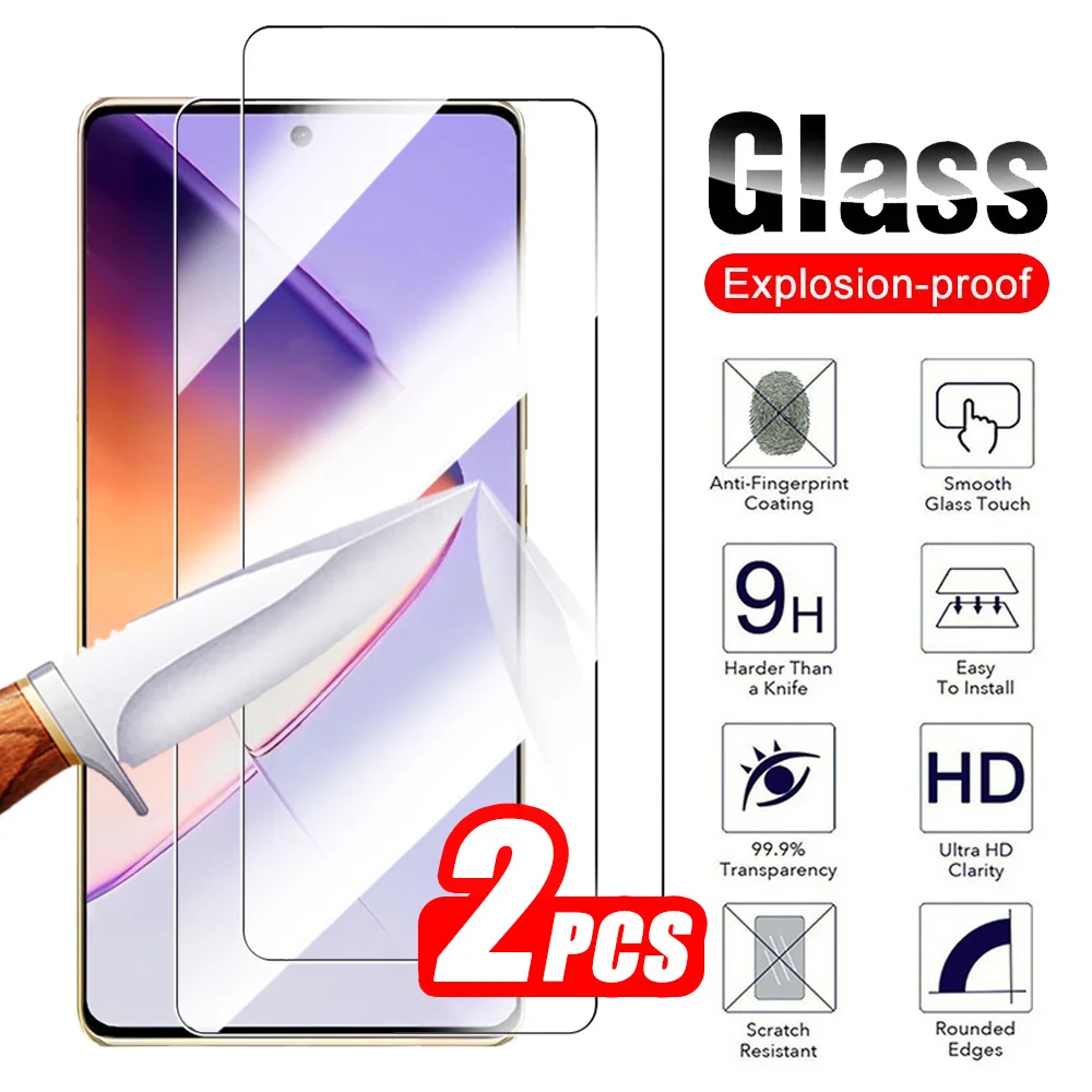 2Pcs Tempered Glass For Infinix Note 40 Protective Glass For Infinix Note40 40Note 6.78inch Screen Protector Safety Films X6853