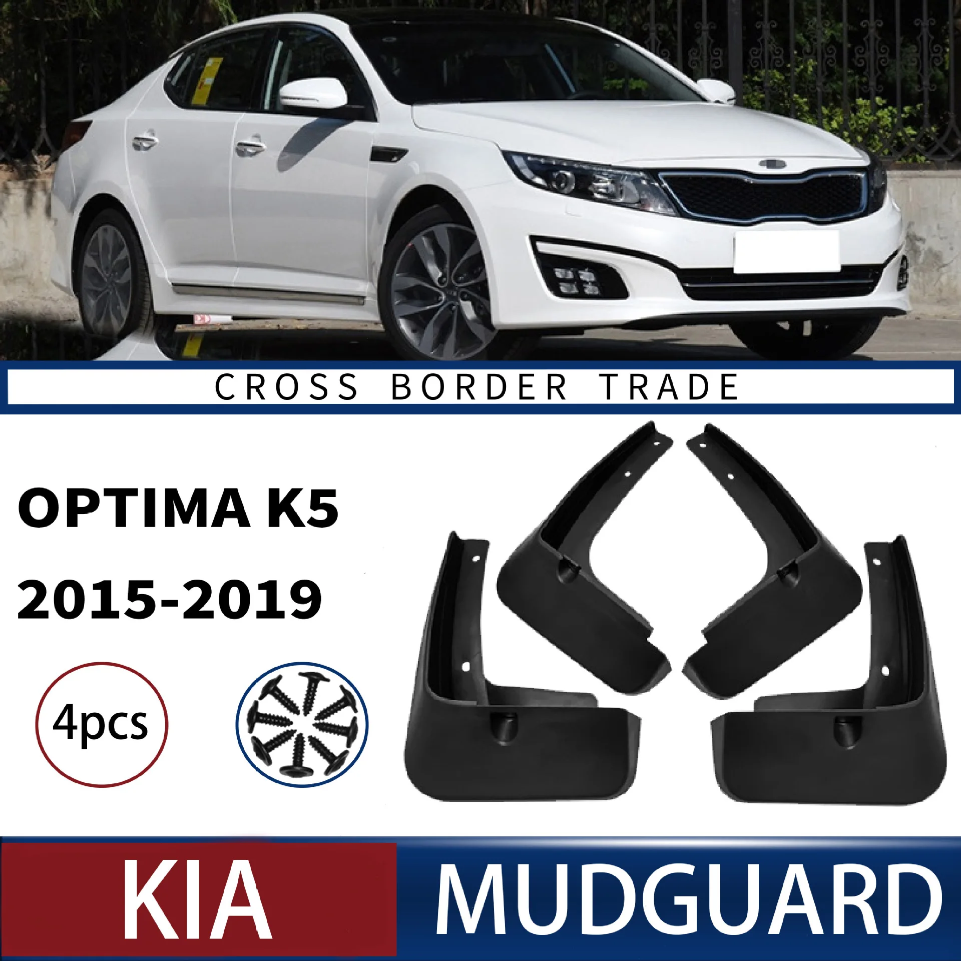 

FOR Kia Opitma K5 2015-2019 Car Molded Mud Flaps Splash Guards Mudguards Front Rear Styling Front Rear Car Accessories