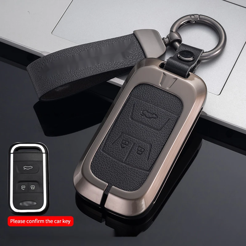 

Leather Skin Car Key Case Cover for Chery Tiggo 3 5X 4 8 Glx 7 2019 2020 Arrizo for Cheri Tiggo 8 E3 E5 Bonus Shell Accessories