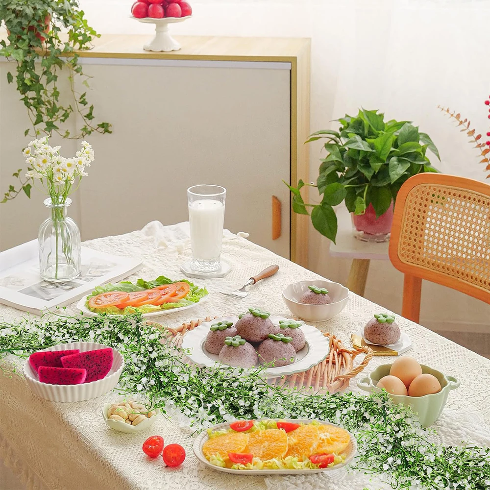 Künstliche Hängepflanze, Herbstgirlande, Grün, Zuhause, Zimmer, Hochzeit, Tischdekoration, Party-Dekoration, Weihnachten, Thanksgiving-Dekoration – Detail 3