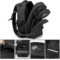 25L Tactical Backpack Outdoor Bag Fitness Backpack MOLLE Backpack Women's/Men's Hiking Survival Backpack Men's Dual Cup Holder 6