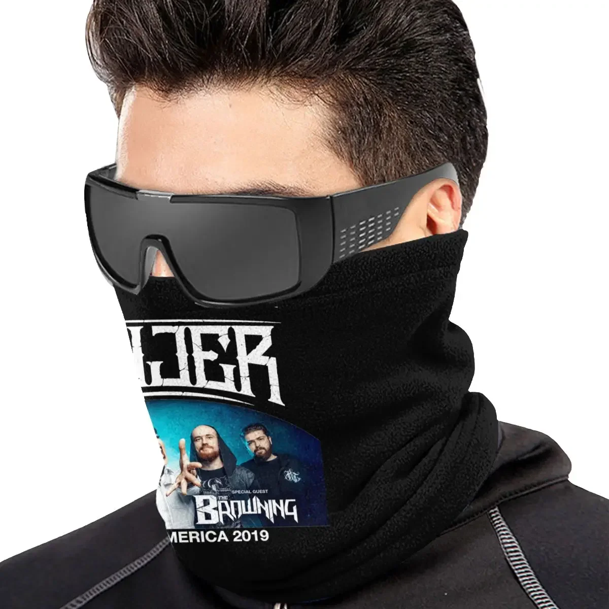 T Jinjer North American Tour 2019 Microfiber Neck Gaiter Bandana Scarf Unisex Anti-uv Face Head Wrap