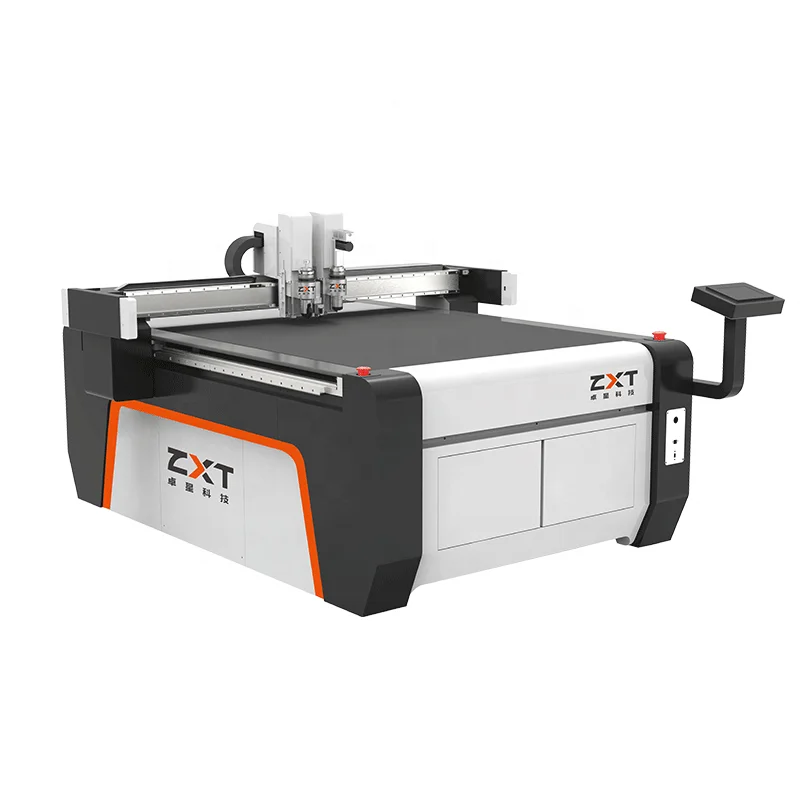 【brand New】ZXT Hollow Board Packaging Vibrating Cutting Machine Kt Board Oscillating Knife Cutting Machine