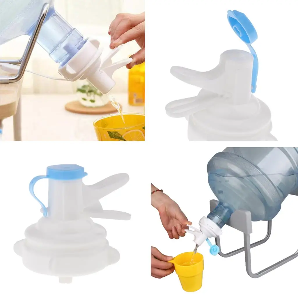 3/5 Gallon Water Spigot Water Drinking Dispenser Valve Faucet Hand Pump