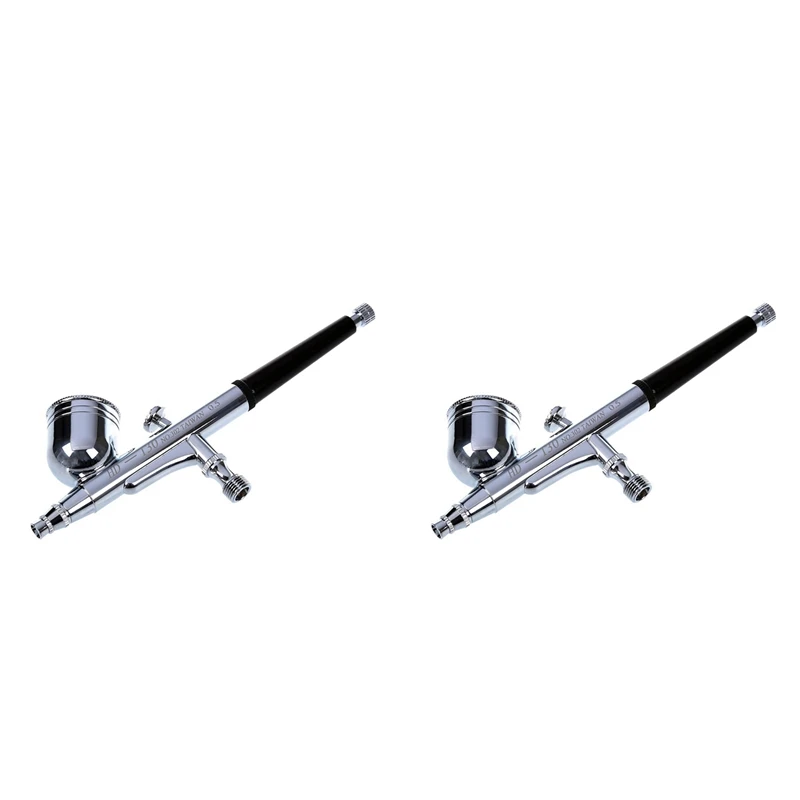 2Pcs 0.5Mm 7Cc Cup Dual Act Gravity Feed Airbrush Kit