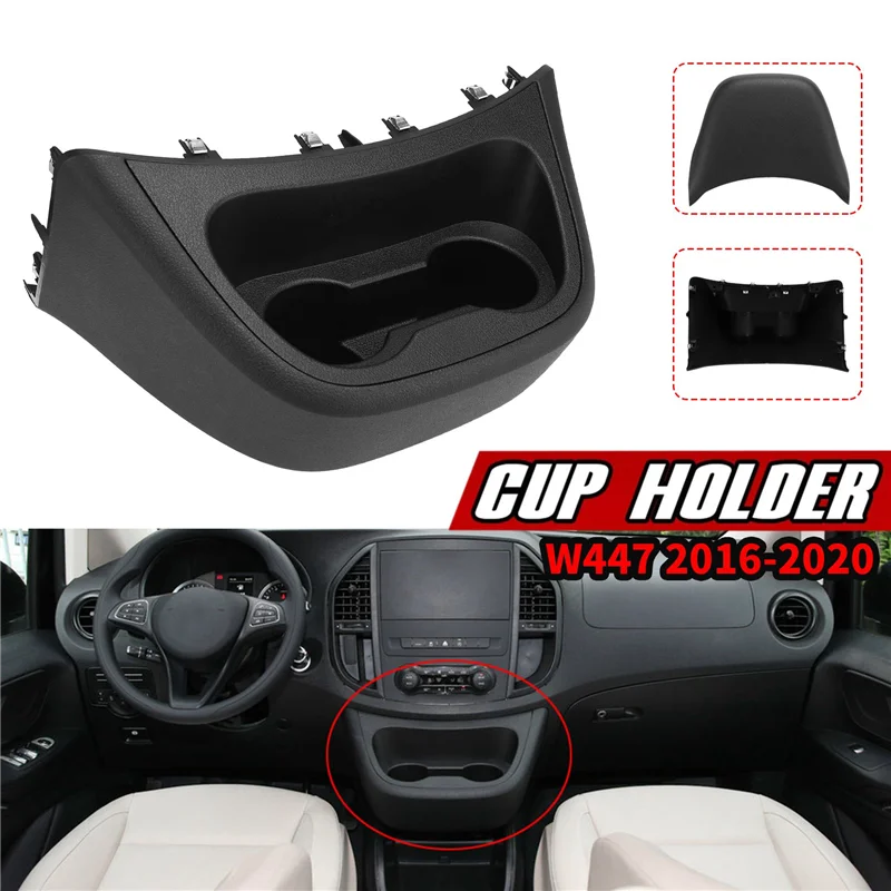 BAAA-Car Central Control Instrument Cup Holder for -Mercedes-Benz Vito Metris W447 2016-2020