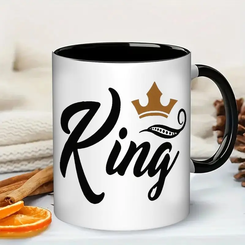 Hot-selling KING pattern coffee cup high value design gift coffee cup manufacturer