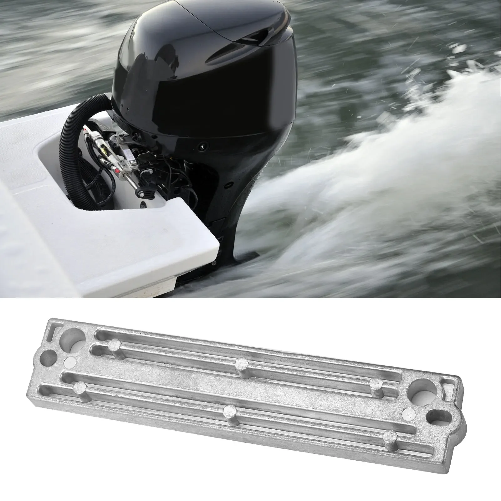 Zinc Alloy Anode Bar 55320‑94900 Accessory Replacement for Suzuki Outboard Motor 60‑300HP