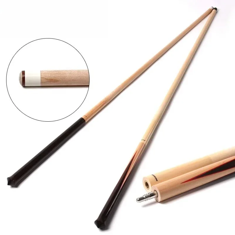 Professional Manufacturer Taco De Billar Ebony One Piece Snooker Cues 3/4 Handmade for Sale