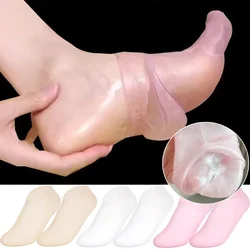 1Pairs Silicone Moisturizing Foot Socks Spa Pedicure Socks Massage Moisturizing Gel Sock for Dry Cracked Feet Foot Care