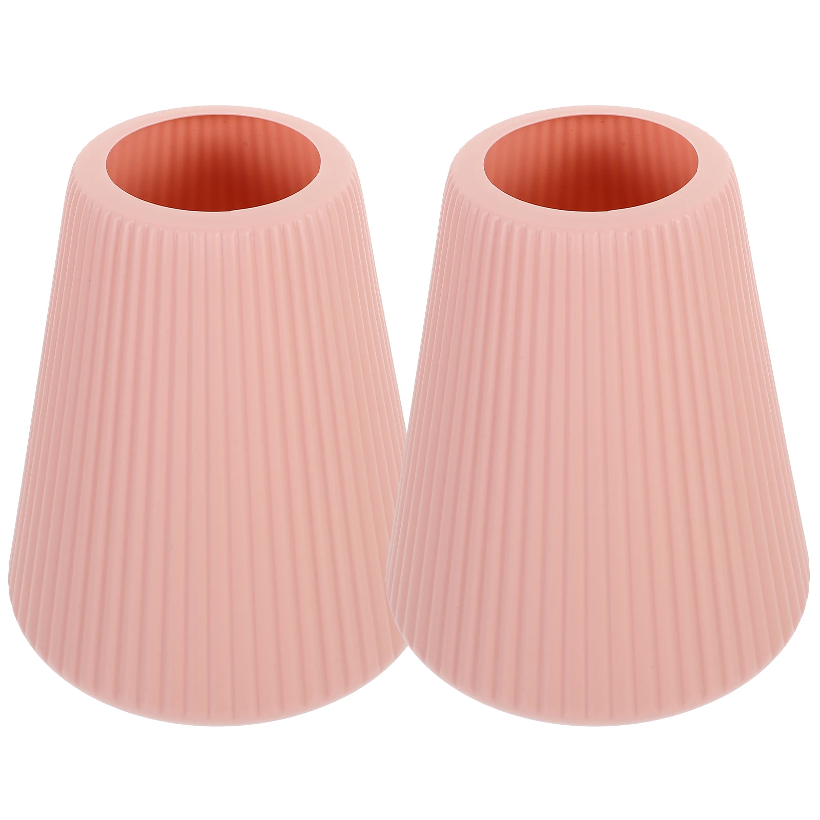 

2pcs Plastic Flower Containers Dry Wet Floral Arrangements Art Vases Decorative Balcony Office Household Simple Style Durable