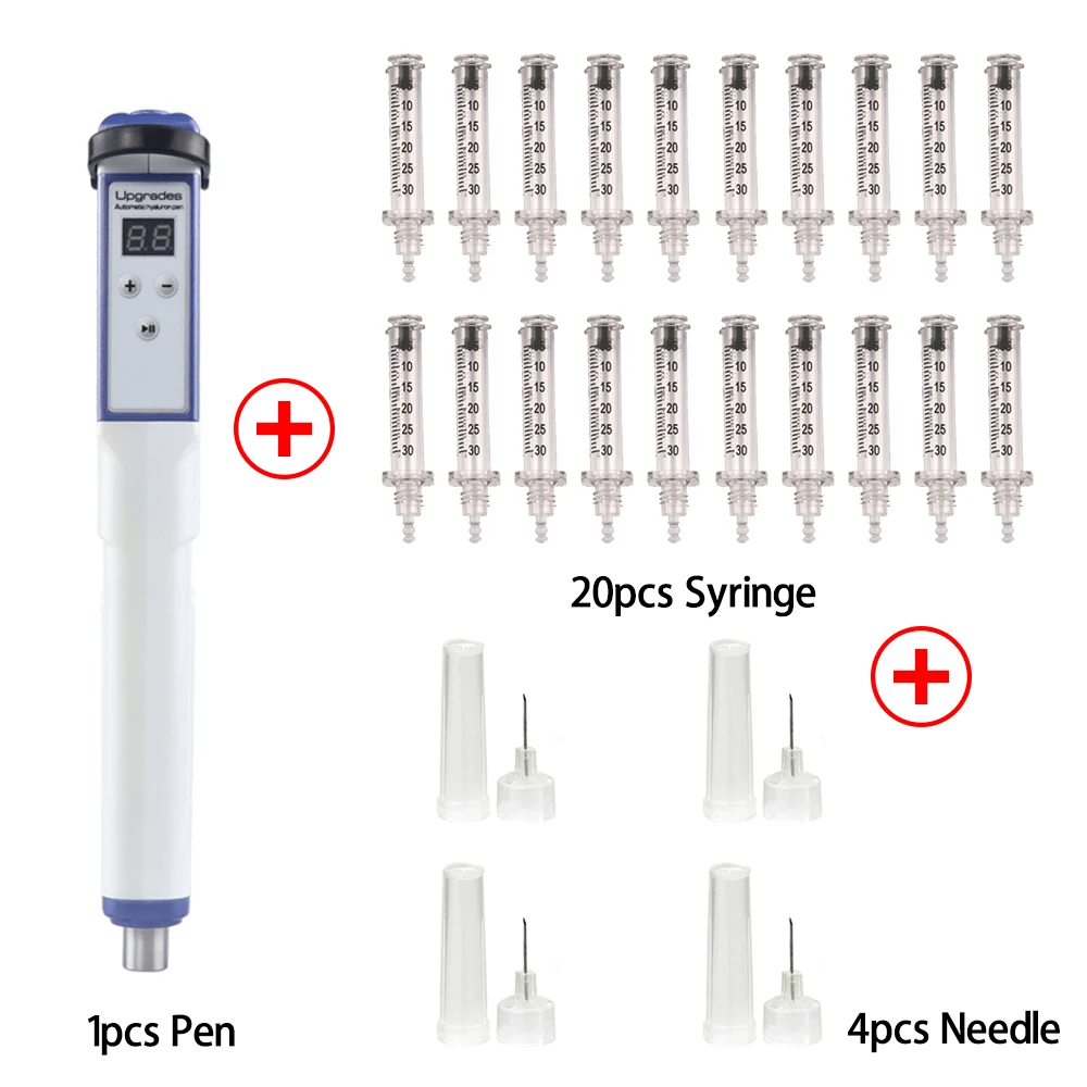 Electric 0.3ml Auto Hyaluron Pen Lip Injection with High Pressure Hyaluronic Acid Pen Beauty Injector Removal Wrinkle Anti Aging