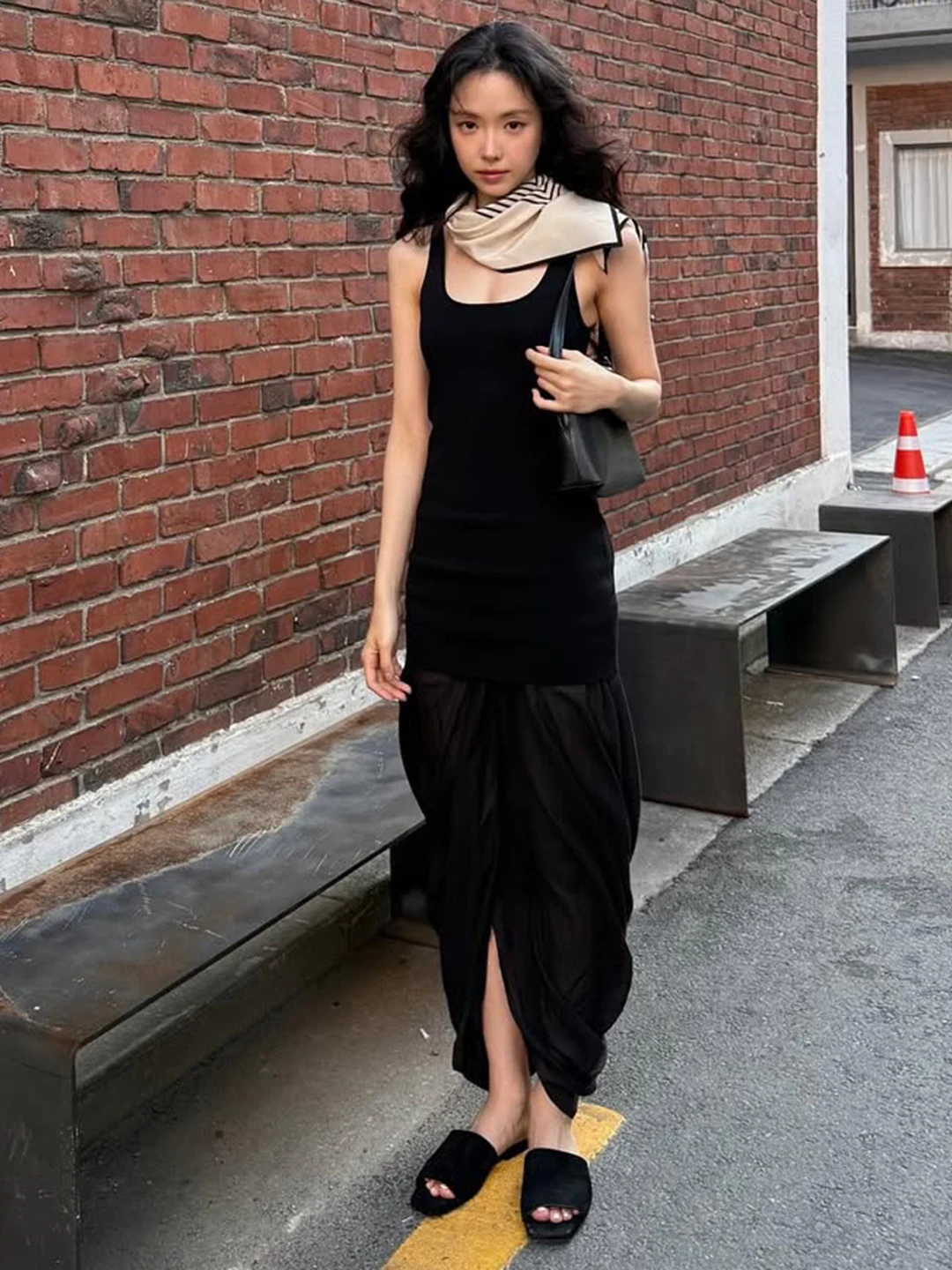 Ele Bla Gola Quadrada Slim Fit Strapl Dr Romore Faion Feminino Cintura Alta Gaze Fibra Primavera Verão Outono