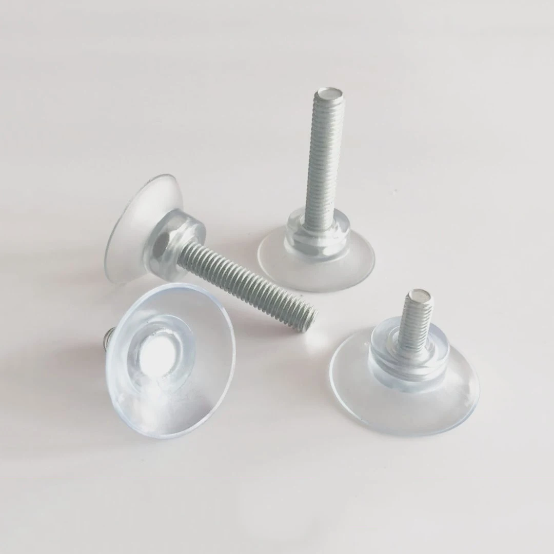 M6/M8 Screw Transparent Rubber Suction Cup Sucker Turn Nut Hooks for Glass Table Tops Storage Tool Wall Picture Hanging Hook