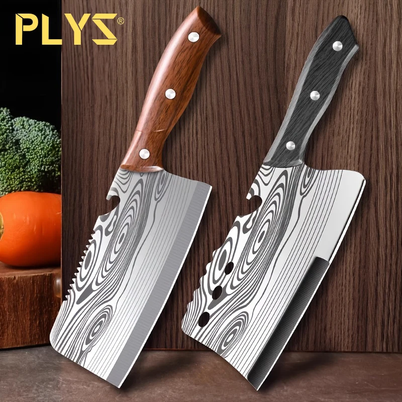 PLYS-Vegetable knife household slicing knife machete chef special chopping dual-use knife kitchen sharp knives