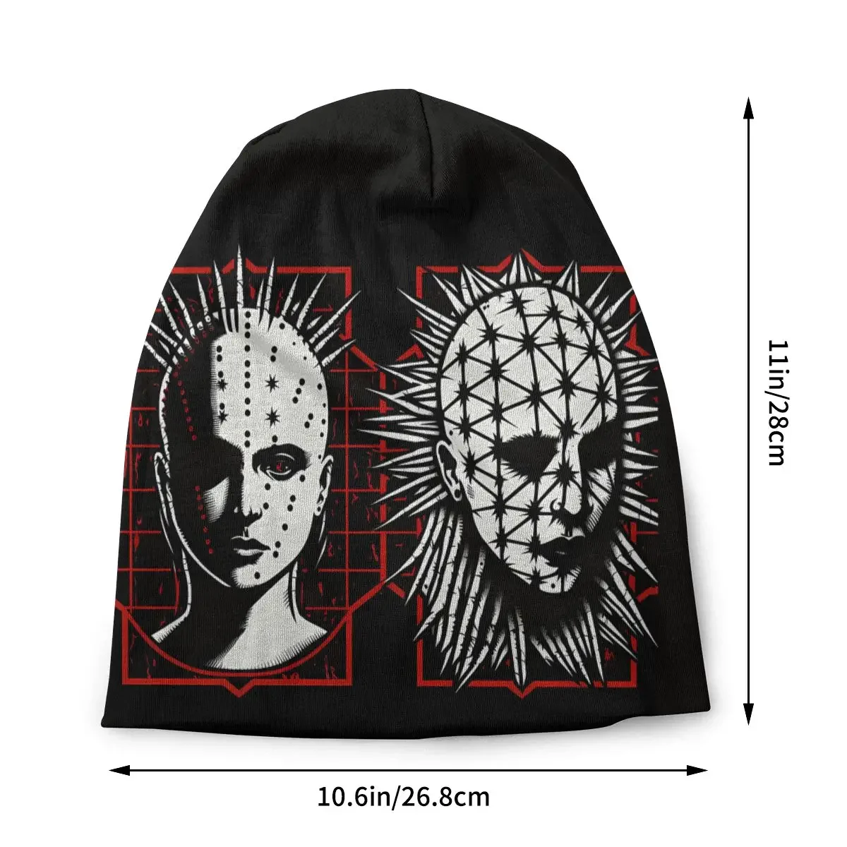 Hellraiser Horror Film Skullies Beanies Caps Cenibtes From Hell Thin Hat Autumn Spring Bonnet Hats Men Women's Hip Hop Ski Cap