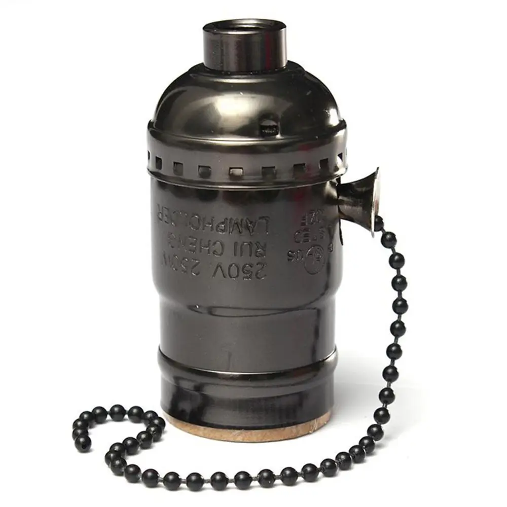 

Высокое качество ретро цоколь держатель лампы винтовые лампы Эдисон E26/E27 цоколи держатель патрона аксессуары без выключателя освещения