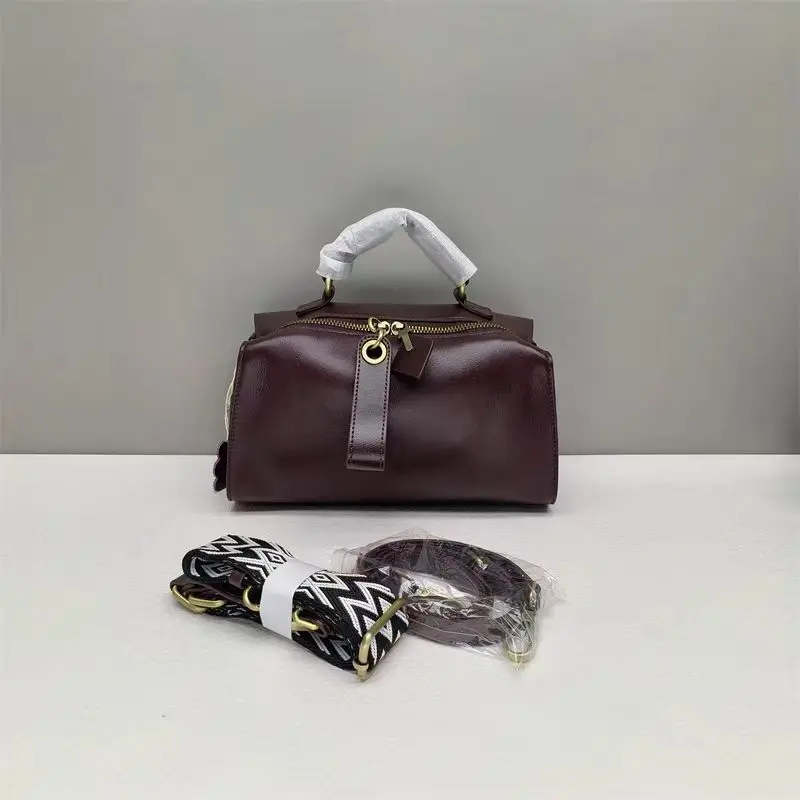 Sac à bandoulière en cuir véritable pour femme, petit sac carré rétro, cuir souple, haute qualité, grande capacité, croix alertes onale