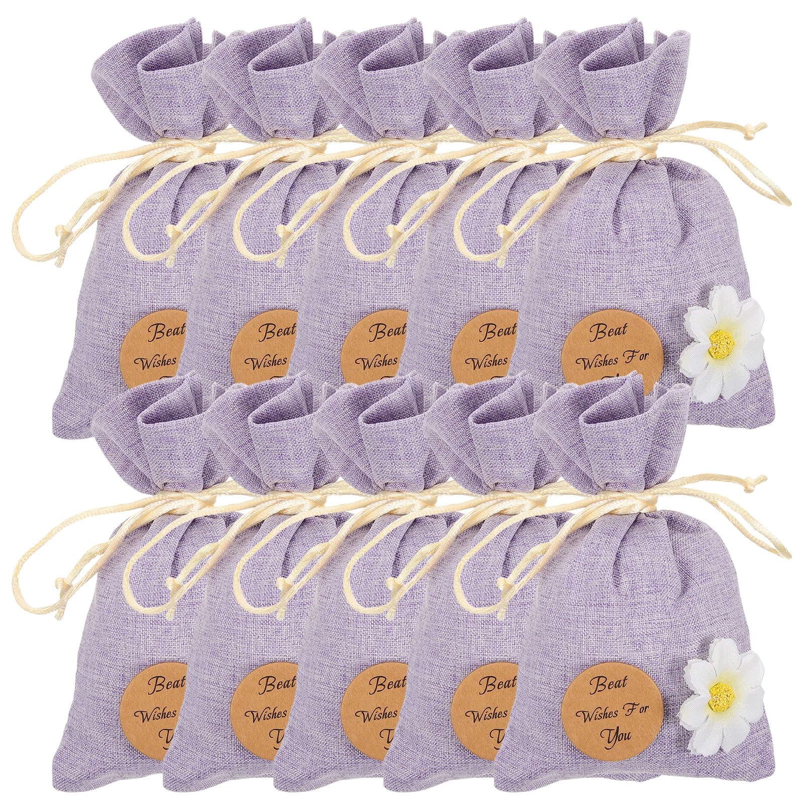 

10pcs Lavender Sachet Empty Breathable Drawstring Storage Packing Bags Aromatherapy Decorative Small Gift Bags Jewelry Key Coin