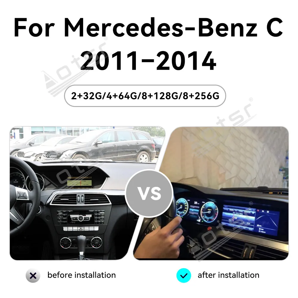 

Android Auto для Mercedes-Benz C W204 2011~2014, автомобильная мультимедийная система, автомагнитола, интеллектуальная система для автомобиля, GPS-навигация, головное устройство.