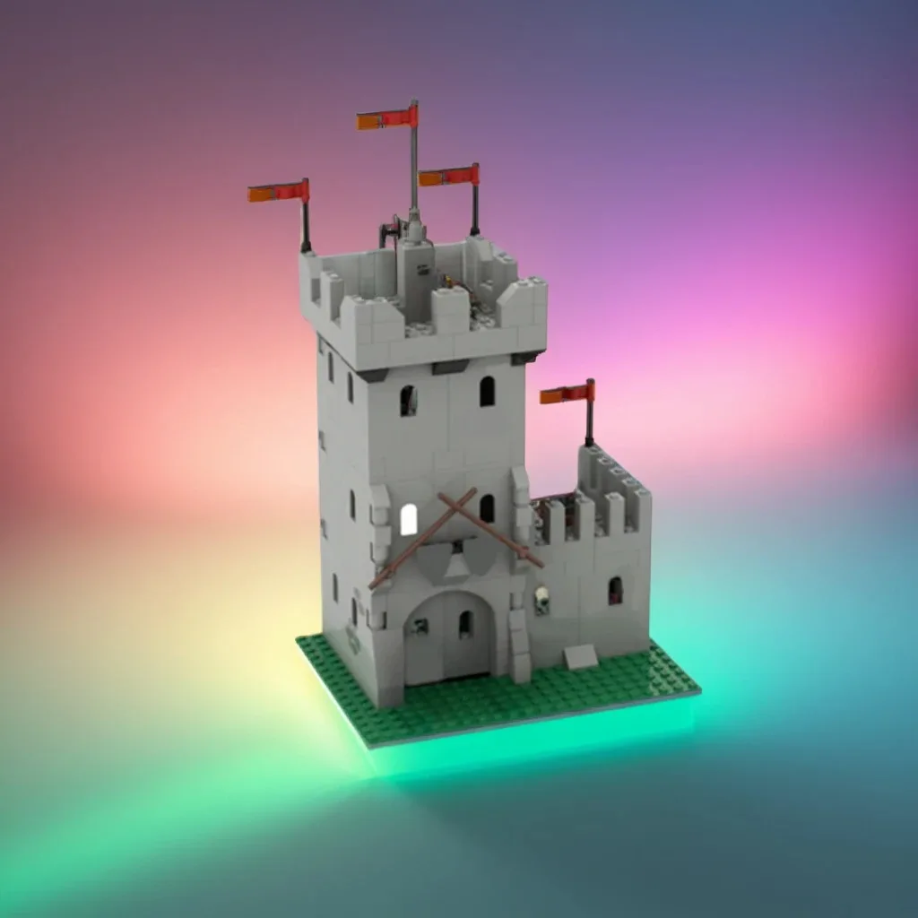 

368PCS MOC Medieval Castle Watch Tower Build 1 King S Model Building Block DIY Creative Idea Assembly Display Gift Collectible