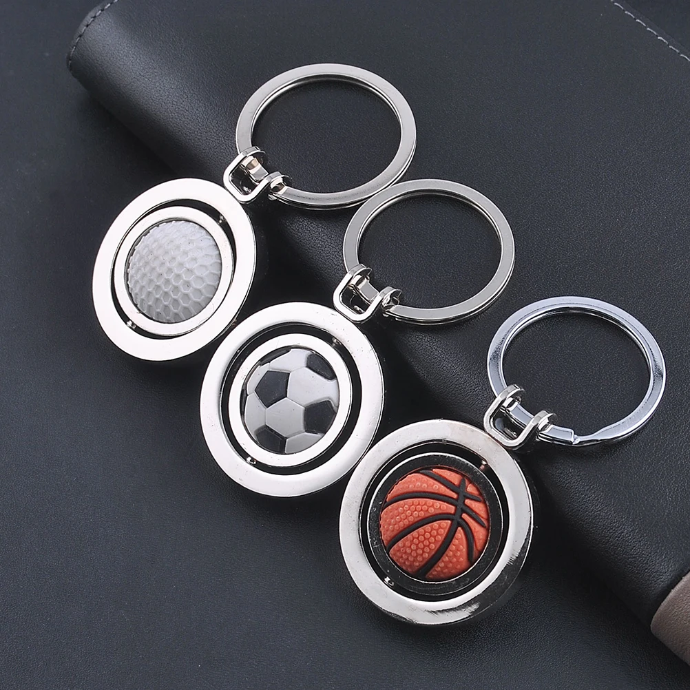 

Football Keychain Metal Creative Keyring for Backpacks Metal Keyring Car Keys Decorations SportsSouvenir Team Gift