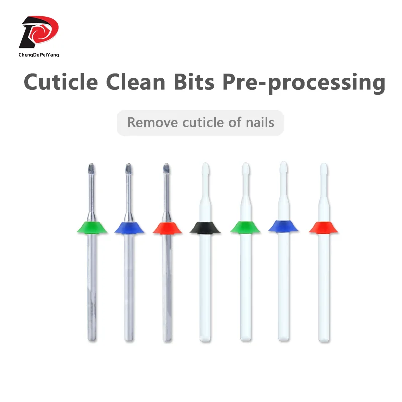 Cutícula limpa bocados para manicure elétrico, Acessórios Nail Drill, Pré-processamento de acessórios