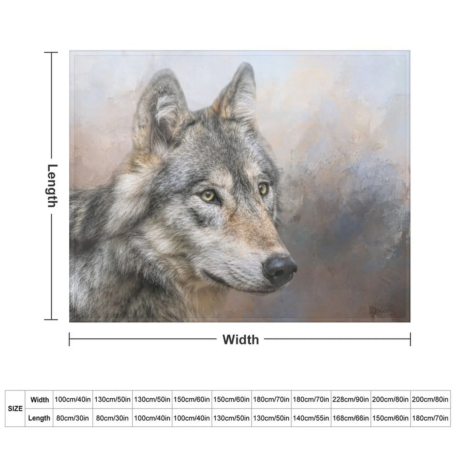 Gray Wolf Throw Blanket Furry manga Sofa Travel Blankets