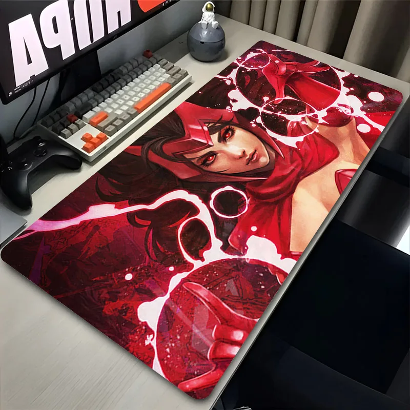 ملحقات ألعاب الألعاب لوحة ماوس S-Scarlet W-Witchs حصيرة مكتبية للكمبيوتر المحمول غير قابلة للانزلاق لوحة ماوس مكتبية لوحة مفاتيح سجادة ممتدة