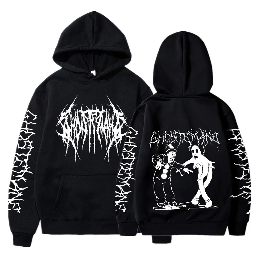 Hoodies Ghostemane Hip Hop para homens e mulheres, moletons, roupas masculinas, casacos góticos, suores de rapper, moda menino