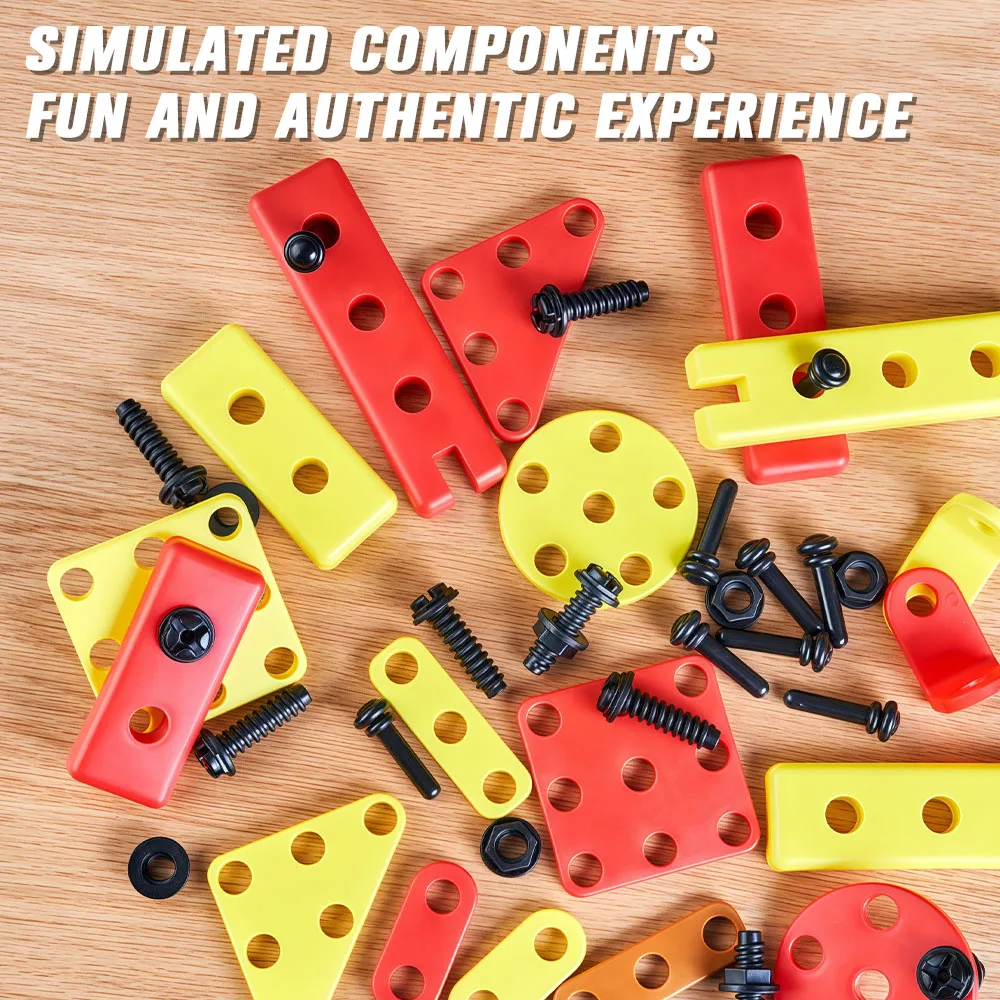 Kids Toolbox Kit Electric Drill Simulation Repair Tools Pretend Play Educational Toy Engineering Puzzle Toys Gifts for Boy