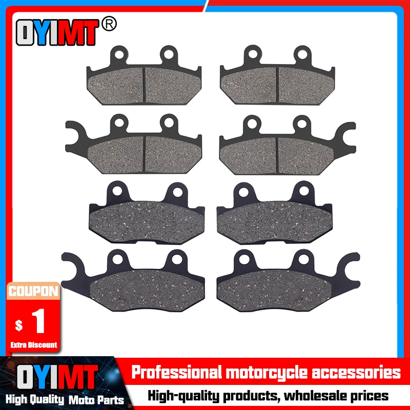 Motorcycle Front and Rear Brake Pads For YAMAHA YXM 700 E Viking EPS COMO Wolverine SE YXC 700 E YXE YXF 85 X2 X4 YXM700E