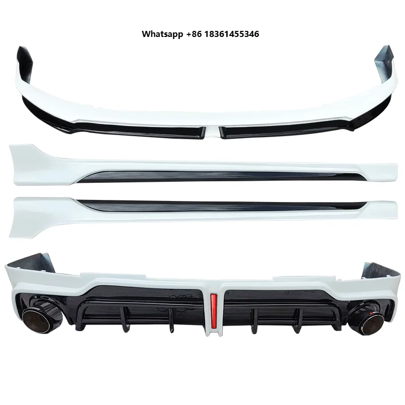 For Elantra 21-22 modified Front Lip rear lip Side Skirt Tail throat exhaust pipe surround Car Accessories body kit