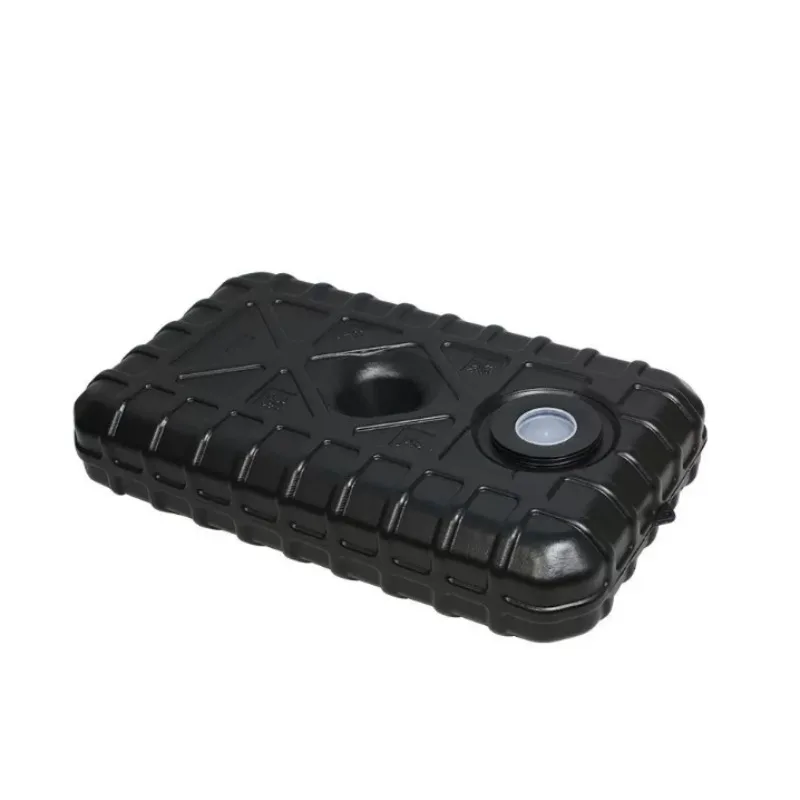90L Thickened Black Flat Square Car Water Storage Tank For Off‑Road Truck RV Roof Camping Self‑driving Hand Wash Use