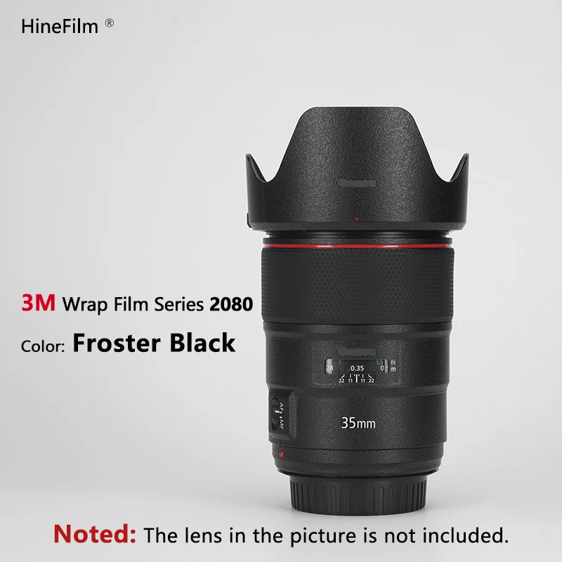 Hinefilm الجلد لكانون EF 35 f1.4L II عدسة ملصق EF 35 مللي متر f/1.4L II USM عدسة ملصق مائي الجلد EF35 F1.4 II التفاف ملصق الجلد 35 1.4