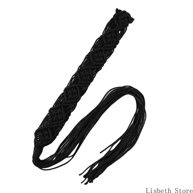 เข็มขัดเชือกแว็กซ์โบฮีเมียน 124a สำหรับผู้หญิงที่ปรับตัวได้เอง