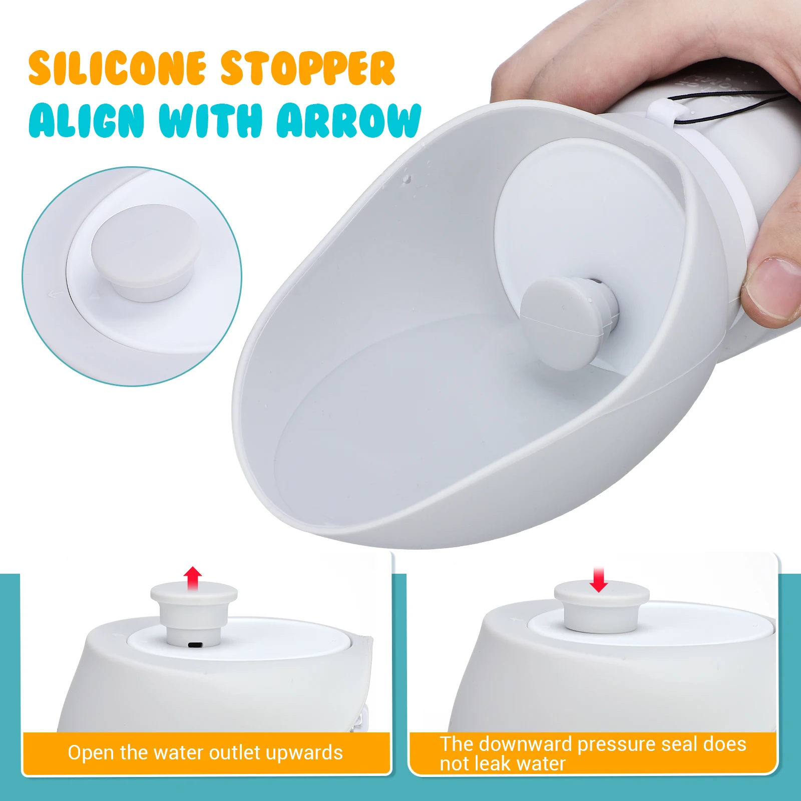 

Pet Water Fountain Dog Feeder Outdoor Bottle Cup Walk The Travel Dispenser Walking Bowl Silica Gel Portable