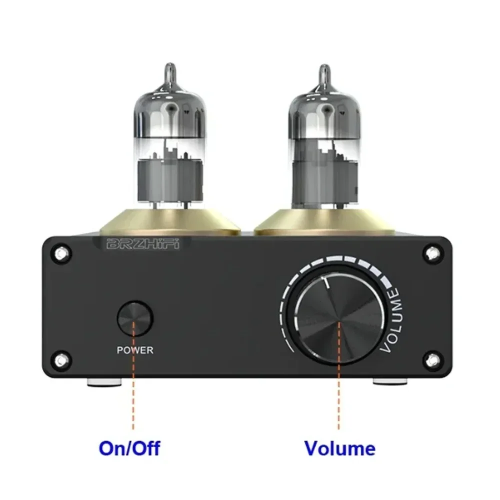 2*50W TPA3116D2 Bluetooth 5.0 Vacuum Tube Amplifier Stereo Digital TPA3116 6A2 Audio Power Preamplifier HiFi Class D Aux