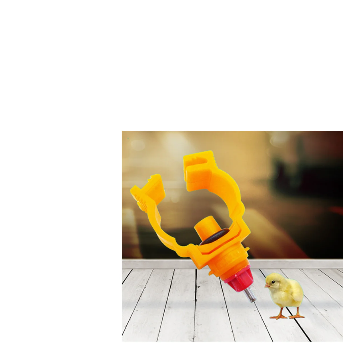 

6Pcs Spring Clip Poultry Water Feeder Automatic Chicken Bucket Waterer for Ducks Geese Chicken Water Feeder Automatic