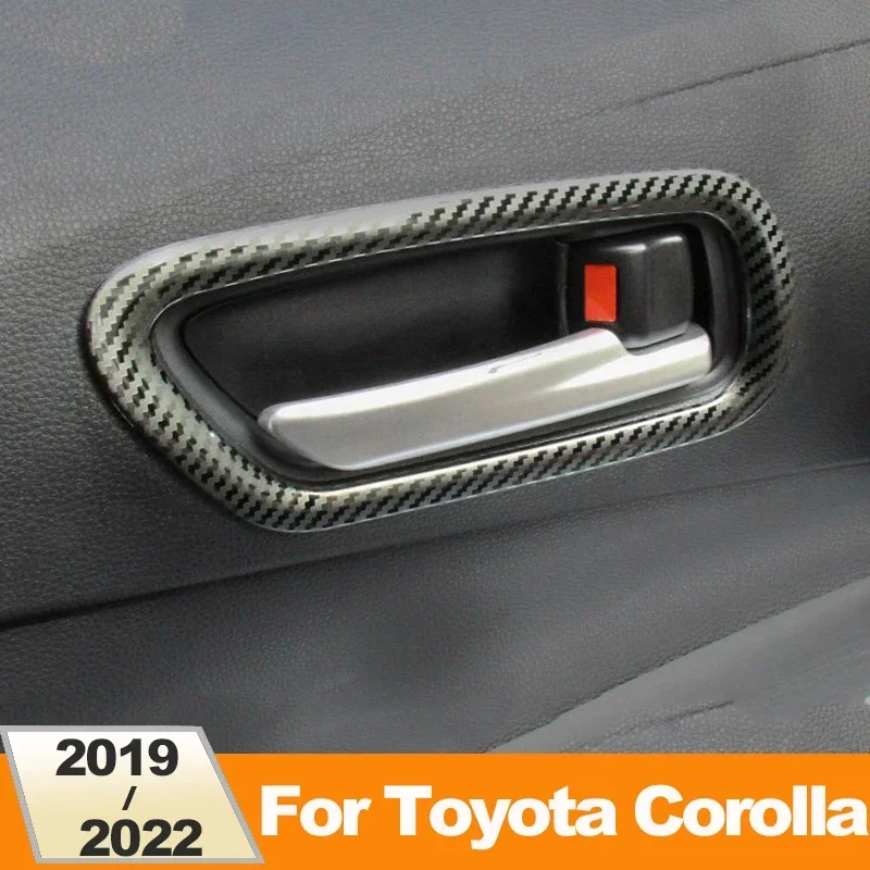 

For Toyota Corolla 2019-2021 2022 2023 2024 E210 Stainless Car Interior Door Handle Bowl Frame Covers Trim Sticker Accessories